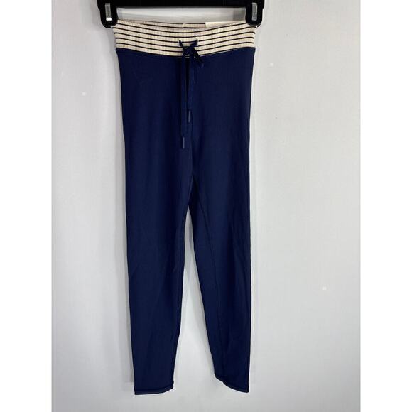 Offline By Aerie 7/8 Hi Rise Navy Blue Ribbed Legging SMALL NWT - Picture 1 of 9